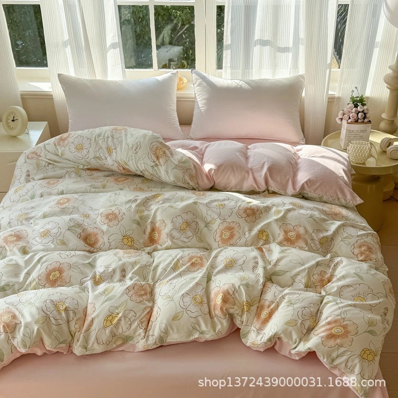 Floral Cotton Knitted Bedding for Couch & Sofa | Home Decor & Bedding
