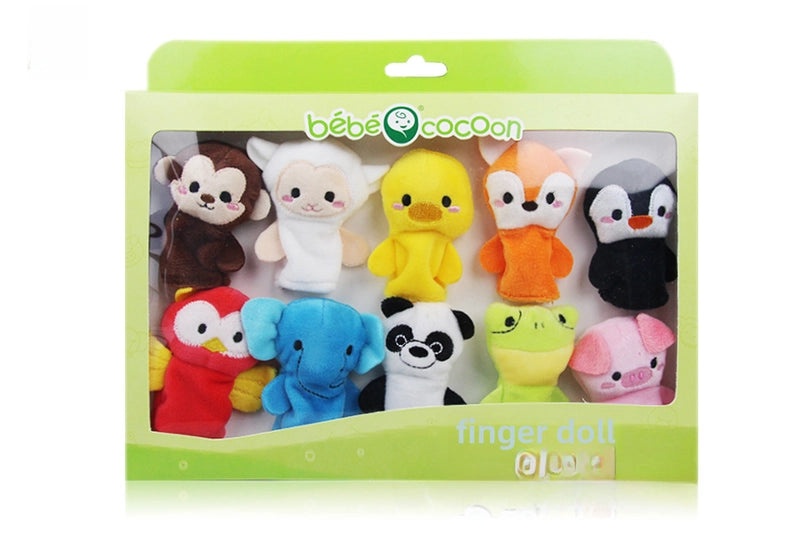 动物手指玩偶床故事|婴幼儿童教育玩具