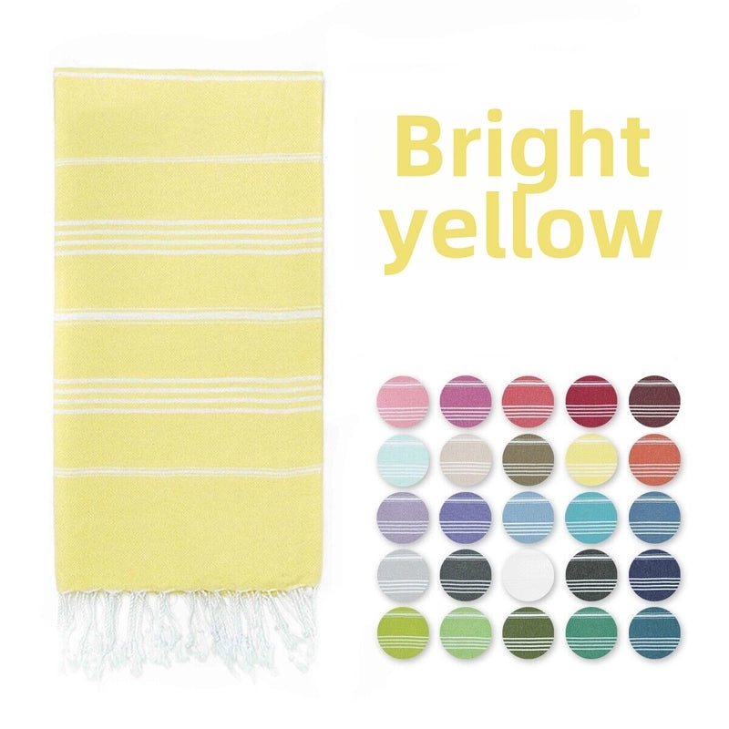 Customizable Turkey Beach Towel with Tassel Ears Striped Quick-Dry Bath Towel Embroidered | Beach Towels & Bath Linens