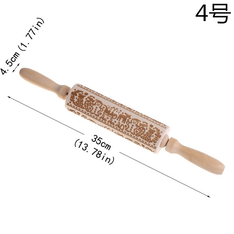 Minimalist Wooden Christmas Tree Pattern Holiday Home Decor Ornament