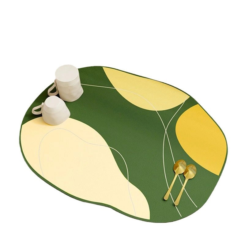 Soft Diatom Mud Kitchen Drying Mat Quick Absorbent Heat Insulation Anti-scald Oil-free Dining Table Coaster|Kitchen Accessories