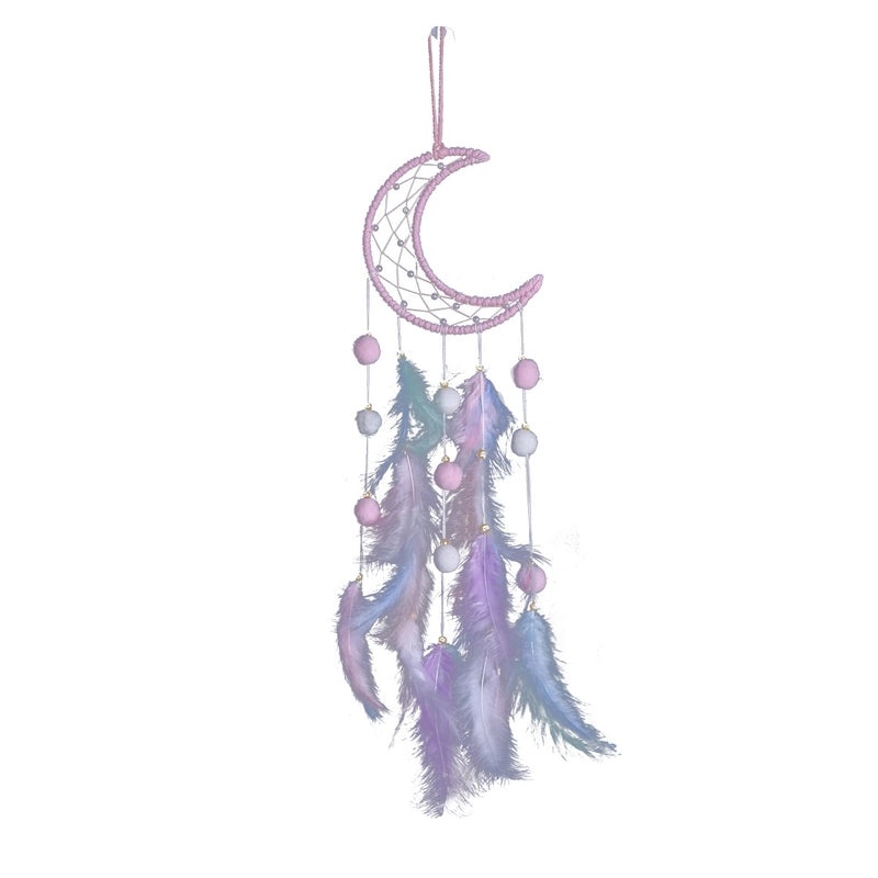 Minimalist Star Moon Cat Feather Dreamcatcher Decor for Home Wall Hanging|Home Decor & Accessories