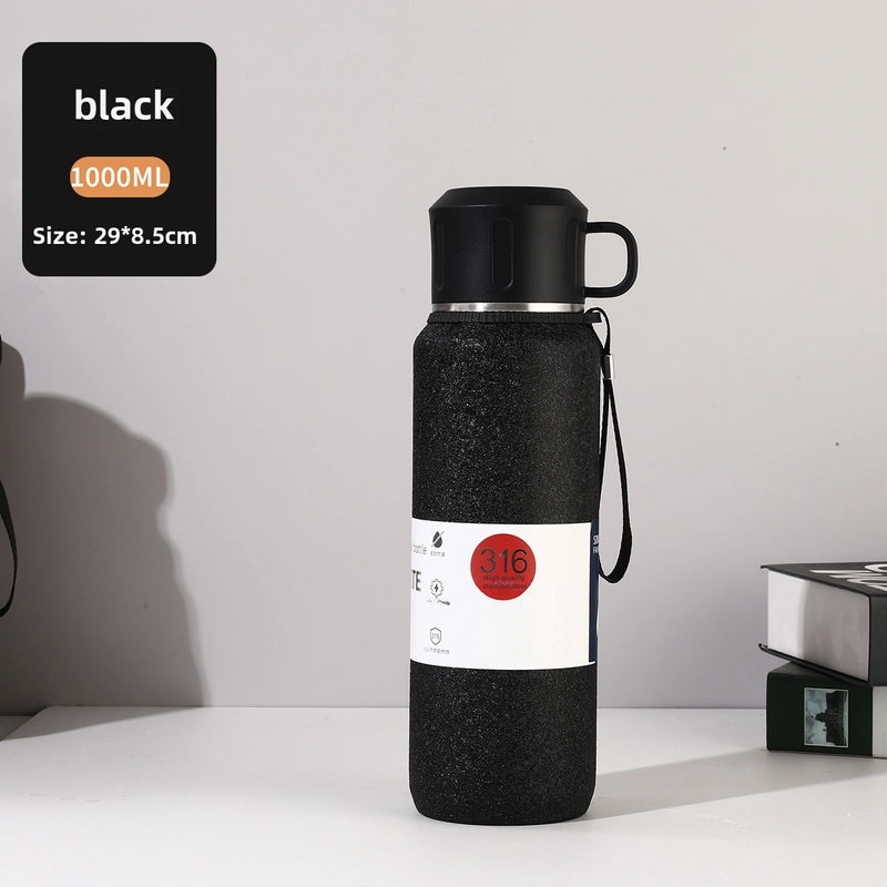 Large Capacity Stainless Steel Thermos Cup for Men and Women | Outdoor Sports Insulated Tea Kettle | Drinkware