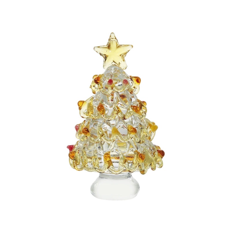 Minimalist Christmas Tree Crystal Ornament | Holiday Decor Ornaments