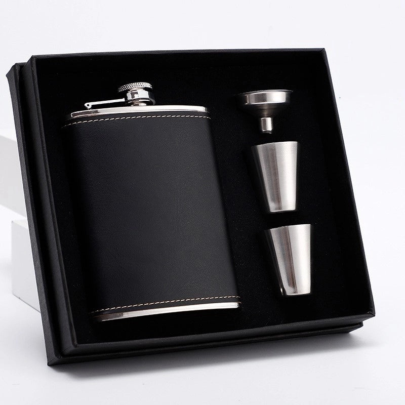 Stylish Solid Color Wine Flask Set 1 Piece 304 Stainless Steel | Drinkware & Bar Accessories