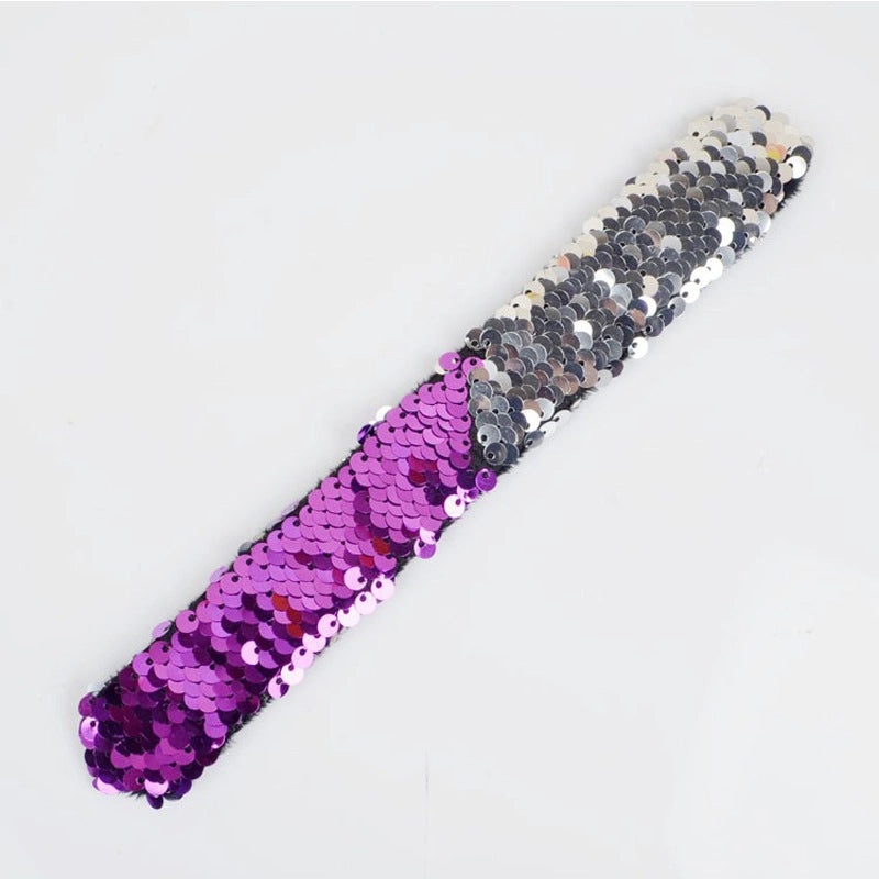Color-Changing Mermaid Sequin Snap Ring Bracelet for Kids | Children's Toys & Birthday Gifts