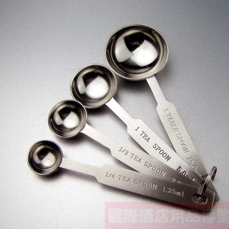 304 Stainless Steel Measuring Spoons Set of 5 for Baking Coffee and Kitchen Use|Kitchen Tools & Gadgets