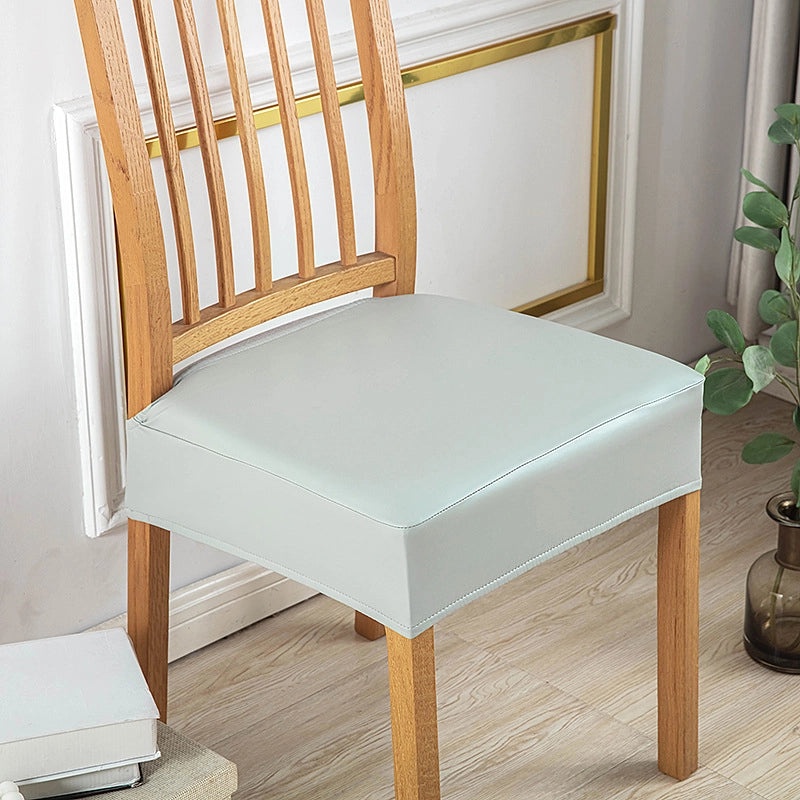 Waterproof PU Double Rubber Band Chair Cushion Cover Oil-proof Simple Design for Hotel Household Restaurant Use|Home & Kitchen Textiles