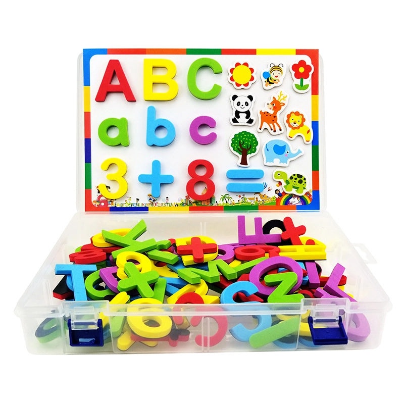 Magnetic English Alphabet and Numbers Refrigerator Stickers for Kids|Early Education Toys
