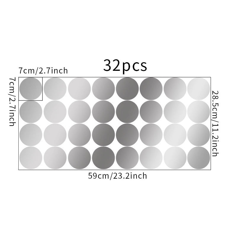 Simple Dot Pattern Wall Stickers for Kids' Bedroom, Porch, and Living Room Decoration|Home Decor Wall Stickers