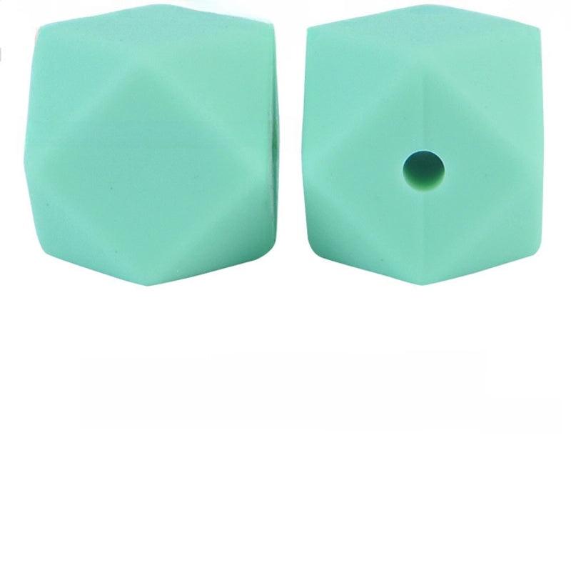 17mm Silicone Octagonal Beads for Pacifier Chains DIY Accessories | Baby & Mom Essentials