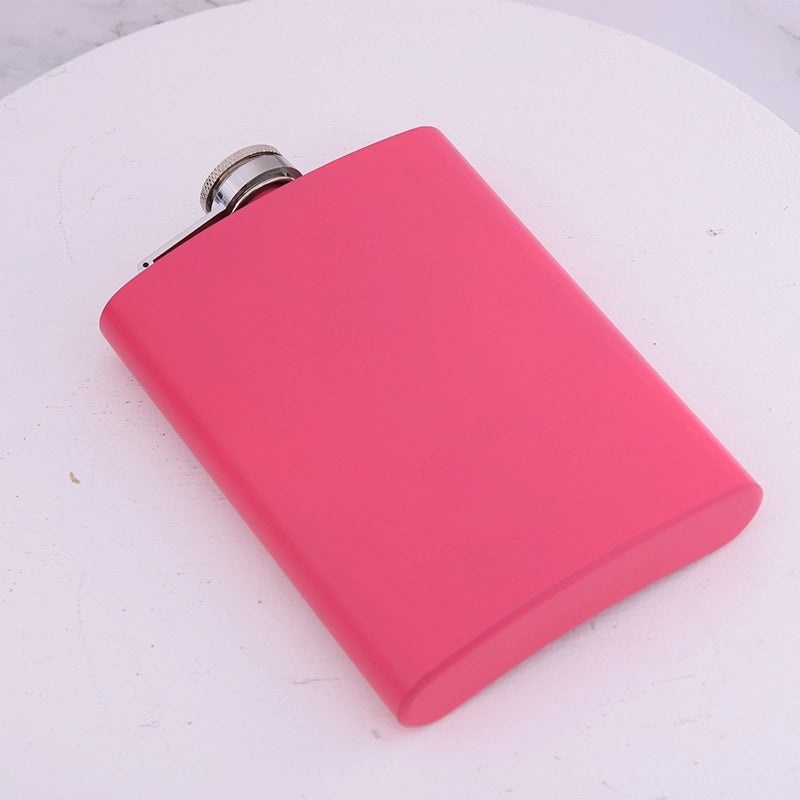 Elegant Stainless Steel Solid Color Wine Flask | Drinkware & Bar Accessories