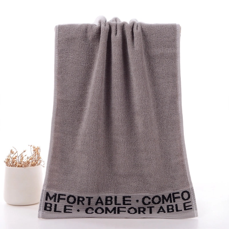 Thickened Pure Cotton Face Towel for Adults Household Water Pattern 32-Strand Durable Daily Use|Home & Living - Towels & Linens