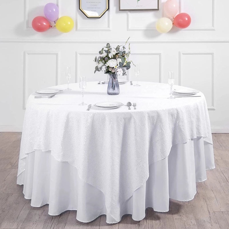 Sequined Polyester Tablecloths Solid Color Stylish Design|Home Decor & Table Linens