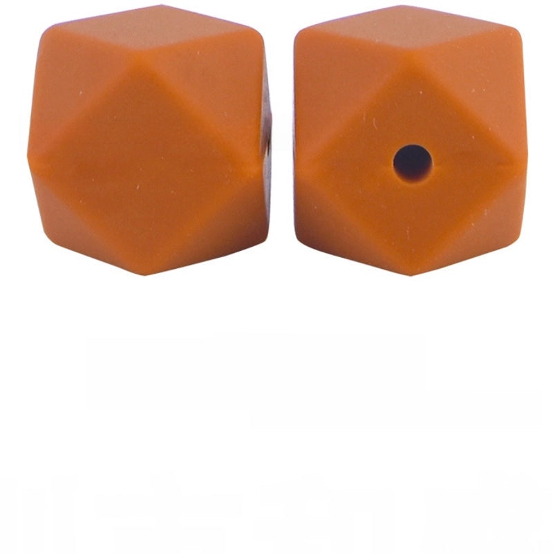 17mm Silicone Octagonal Beads for Pacifier Chains DIY Accessories | Baby & Mom Essentials