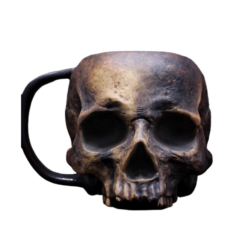 Punk Skull Resin Mug for Christmas, Valentine’s Day & New Year | Home & Kitchen Accessories