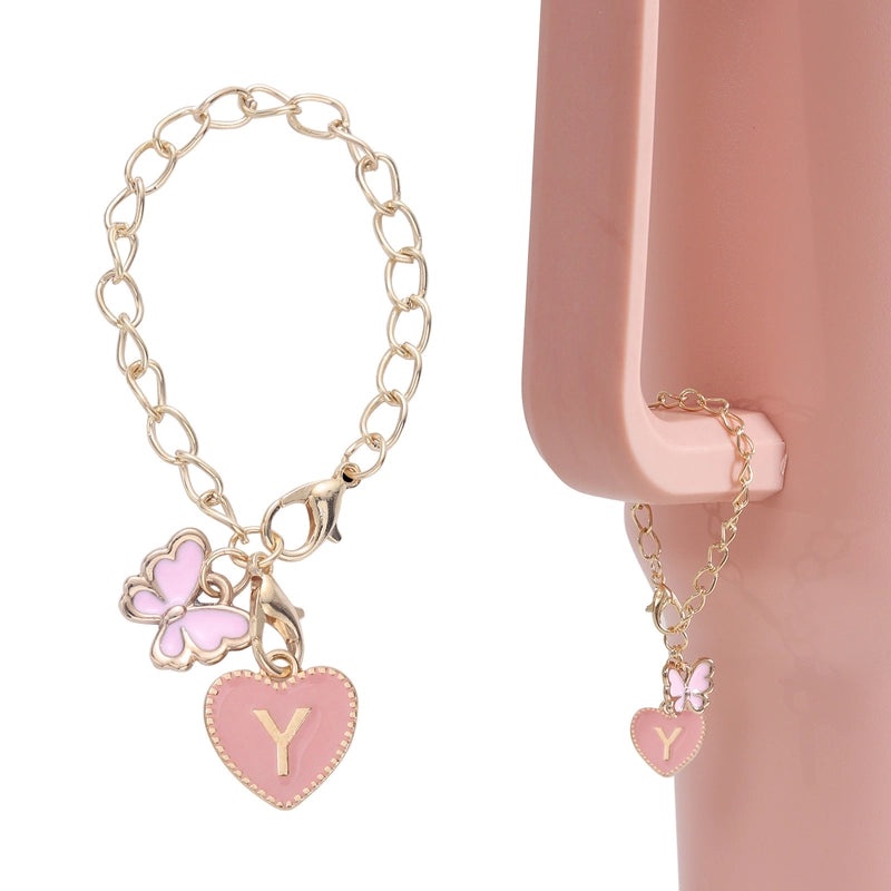 Cute Heart & Butterfly Enamel Alloy Pendant for Women | Jewelry & Accessories