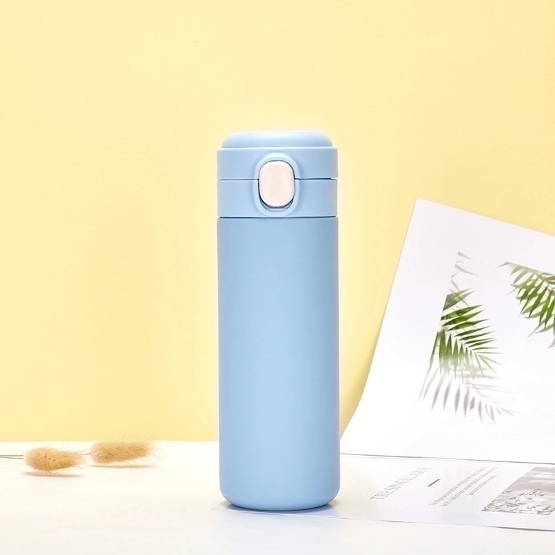 Stylish Solid Color Stainless Steel Water Bottle for Casual Vacation Use | Travel & Outdoor Accessories