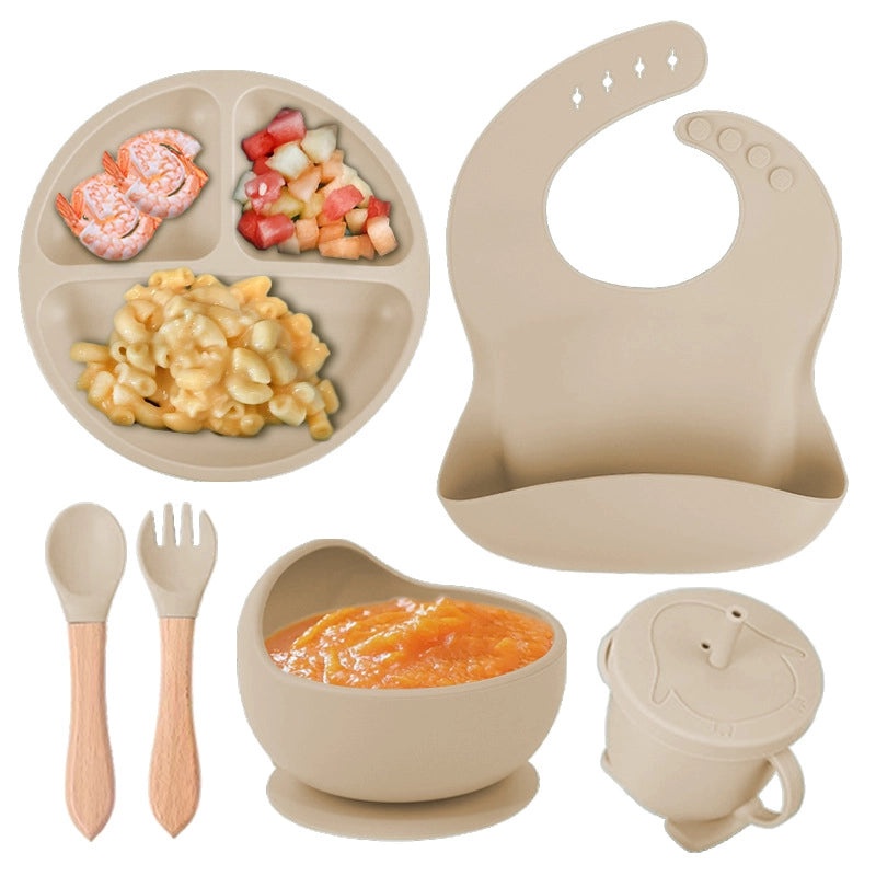 Baby Silicone Tableware Set for Toddlers | Baby Feeding Supplies