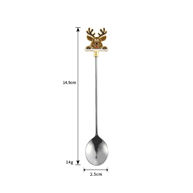 Festive Cartoon Stainless Steel Cutlery Set|Kitchen & Dining