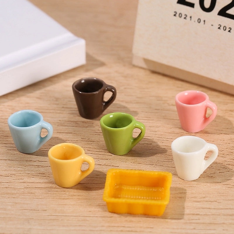 Cute Cartoon Cup Resin Miniature Ornaments for Home Decor|Home & Living Decorations