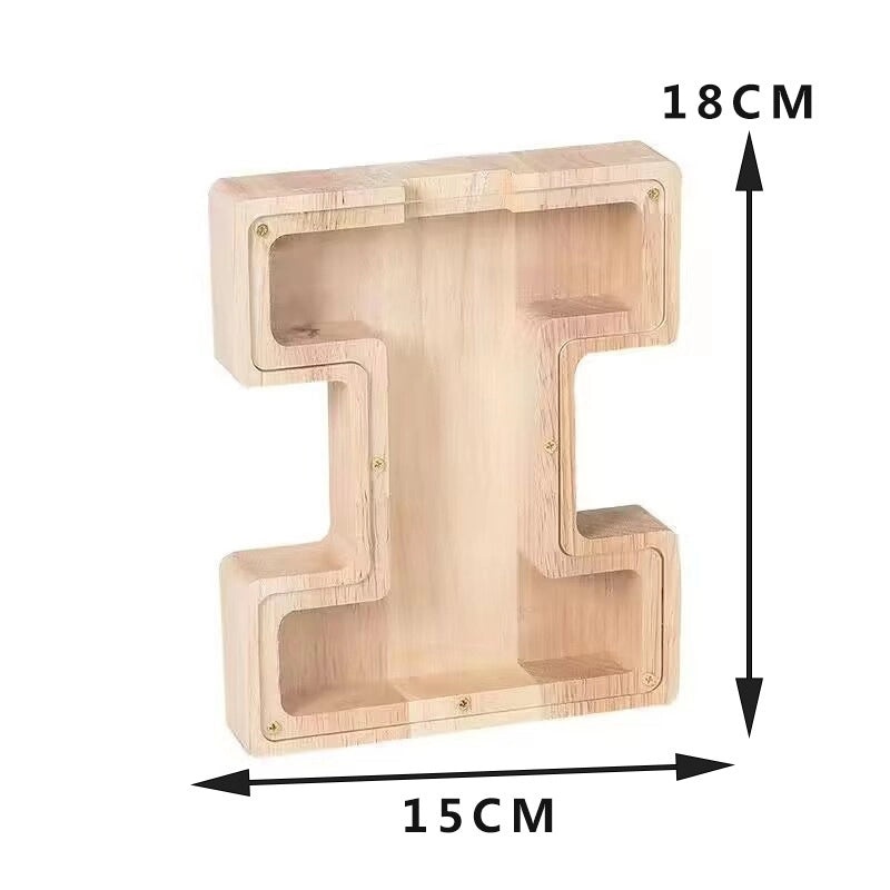 Piggy Bank Wooden Letter Toy for Kids | Educational Wooden Toys
