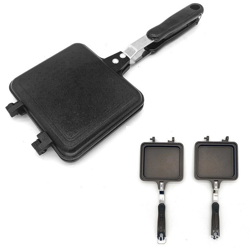 Double-sided Non-stick Sandwich Pan with Grid Pattern | Kitchen Bakeware