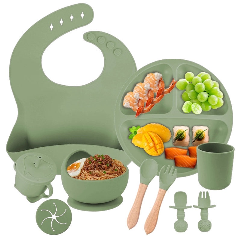 Baby Silicone Tableware Set for Toddlers | Baby Feeding Supplies