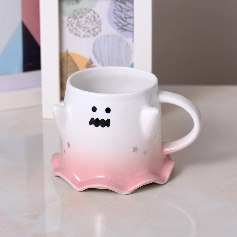 Halloween Cartoon Ceramic Mug Cute Elf Coffee Cup Large Capacity Water Cup for Office Use|Home & Kitchen Cups & Mugs