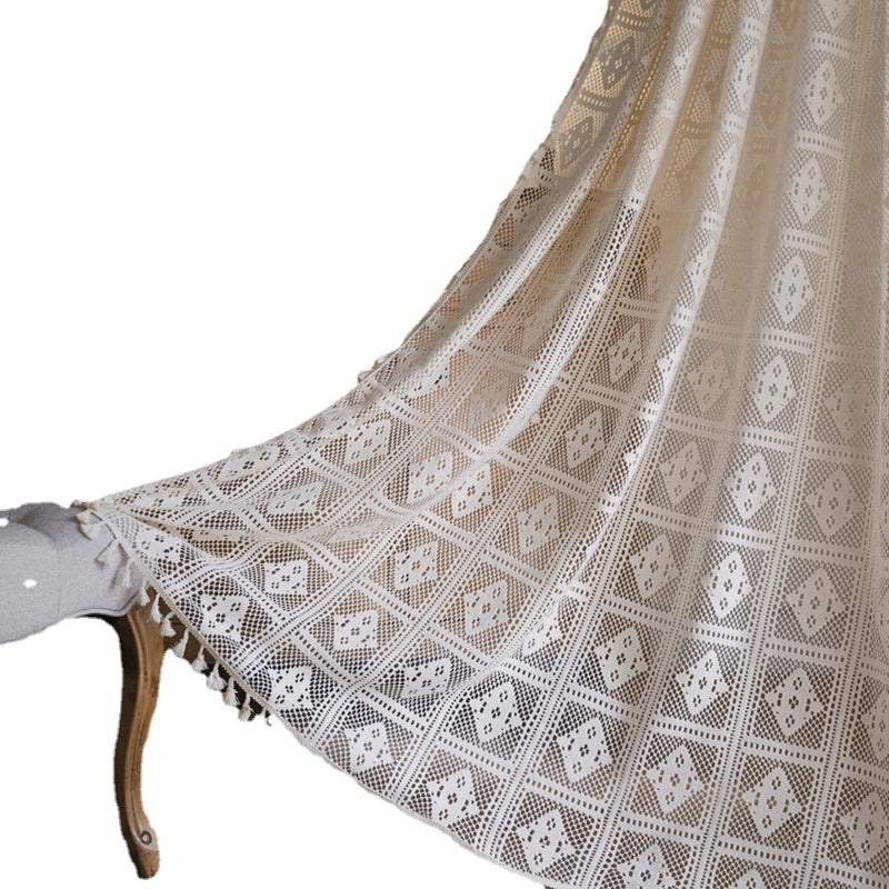 Pastoral Floral Lace Polyester Curtain Window Decor Accessories|Home Decor Curtains