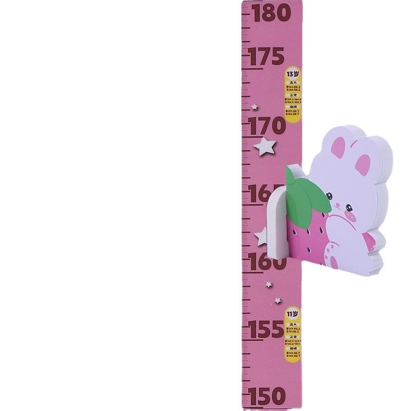 儿童成长身高贴自粘墙贴3D立体磁性尺子|儿童教育用品