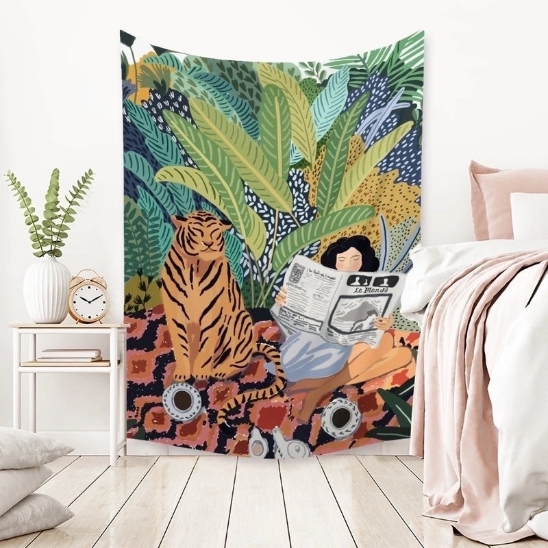 Stylish Comic Art Tapestry Wall Hanging Background Cloth | Home Decor & Wall Art