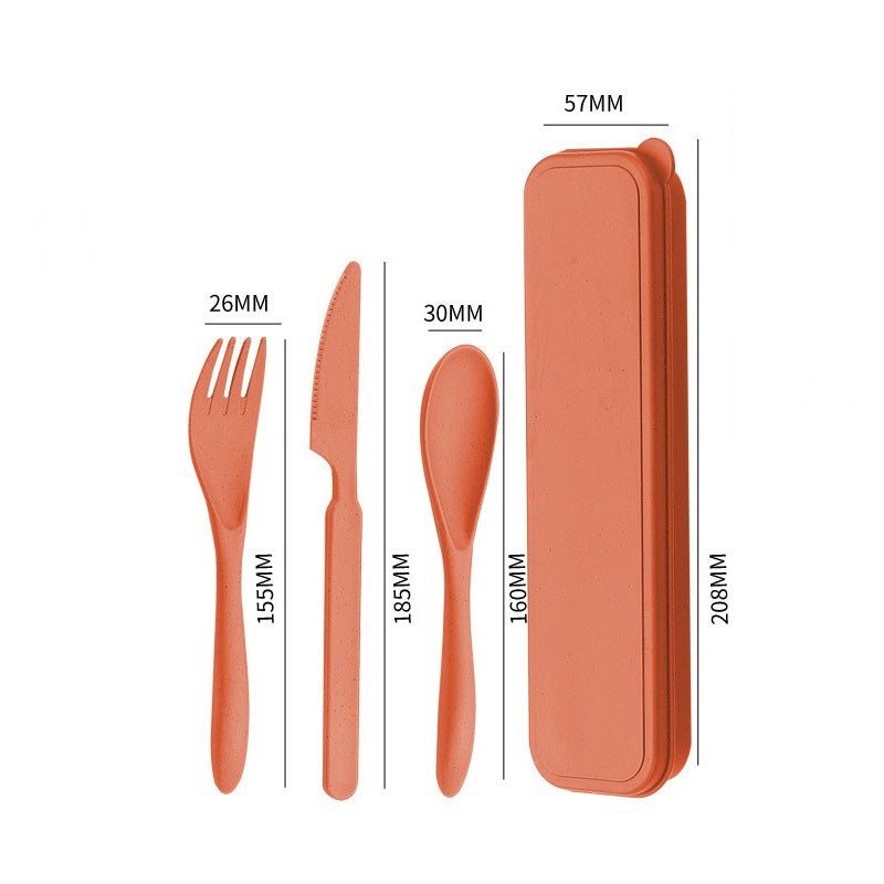 Wheat Straw Casual Tableware Set Solid Color Eco-Friendly Dinnerware | Kitchen & Dining