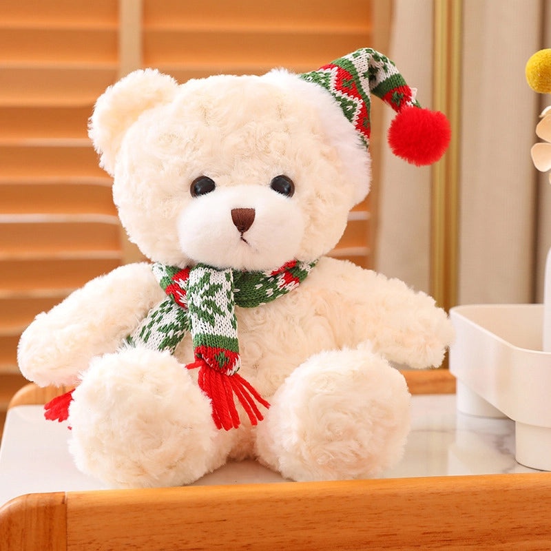Christmas Plush Bear Stuffed Animal Soft PP Cotton Toy Gift for Kids|Stuffed Animals & Plush Toys