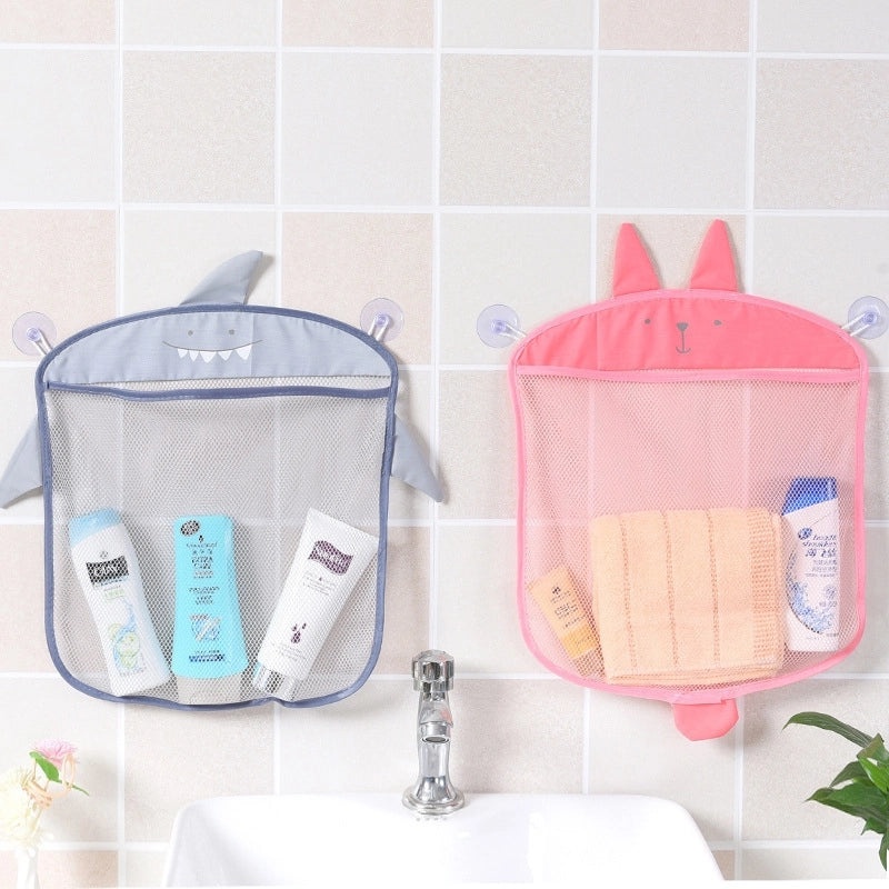 Colorful Mesh Hanging Storage Bag Korean Cartoon Style Multi-Purpose Kitchen Bathroom Organizer 44g|Home Storage & Organization
