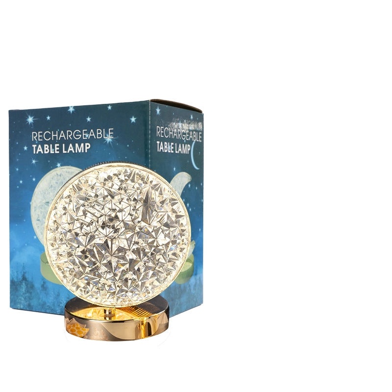 LED Stars and Moon Table Lamp Touch Rechargeable Bedside Night Light Small Modern Bedroom Decor|Home Lighting