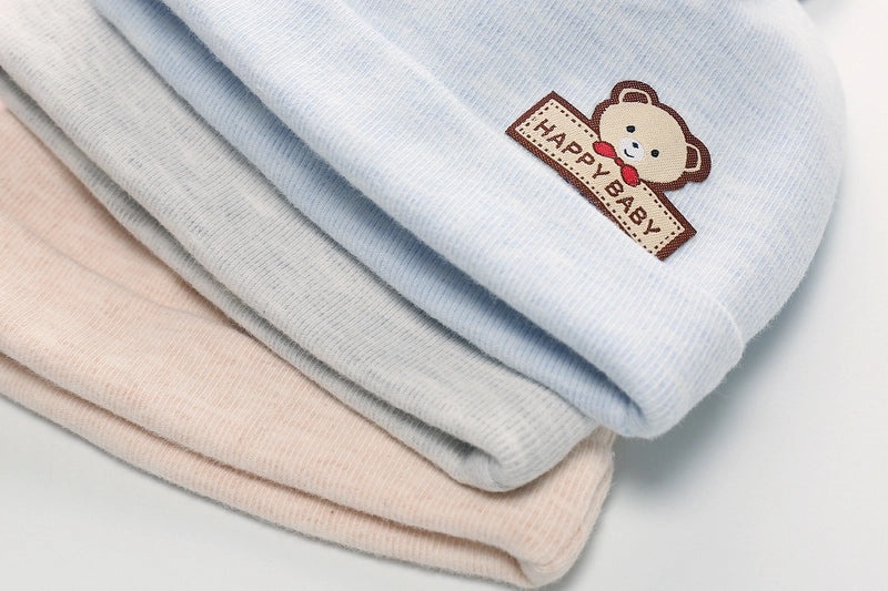 Cotton Baby Hat with Double Bow Ears for Newborns 0-6 Months Warm Hat for Spring Autumn Winter|Baby Accessories