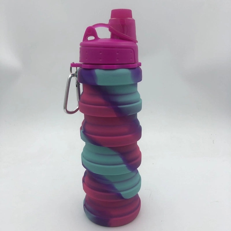 Colorful Tie Dye Silicone Water Bottles for Everyday Use|Casual Drinkware and Accessories