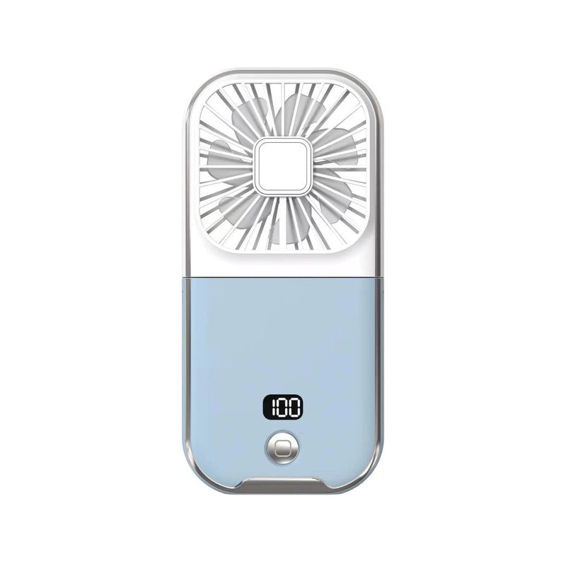 Handheld Folding Mini Fan with Digital Display & Mobile Phone Holder | Small Rechargeable Portable Fan | Personal Cooling Device|Small Electronic