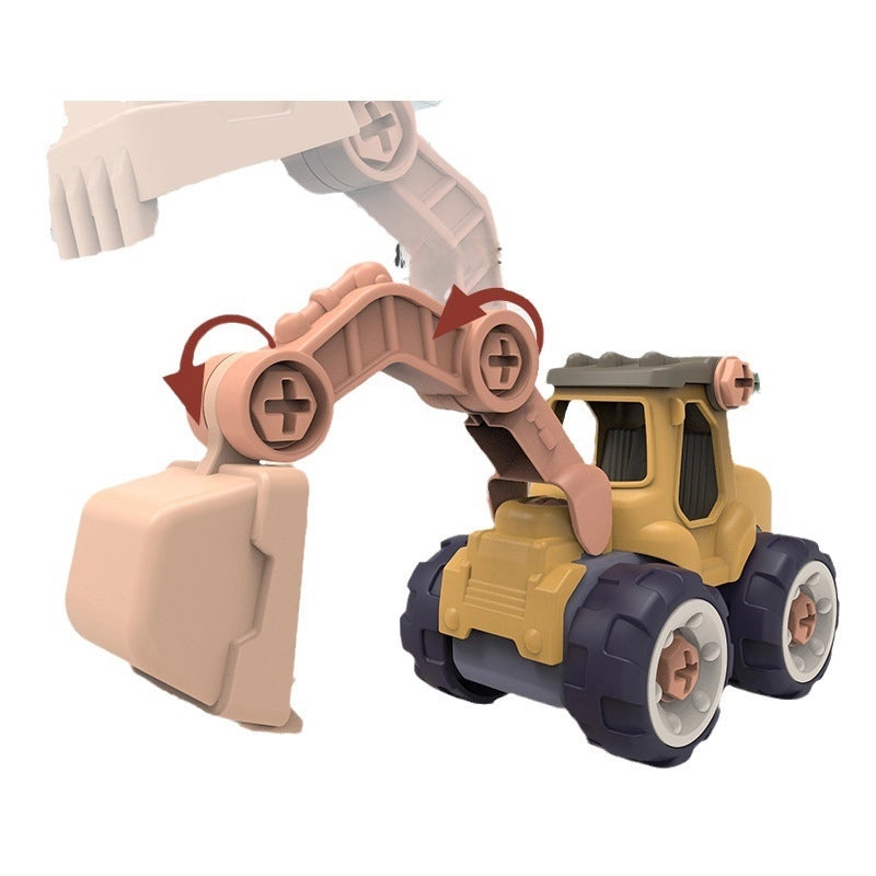 Kids DIY Excavator Construction Vehicle Puzzle Toy|Educational Toys