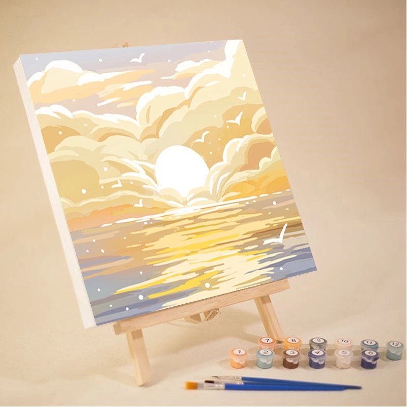 10-12 Color High Quality Pigment Set for DIY Digital Oil Painting Landscape | Painting Supplies