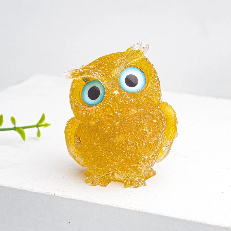 Minimalist Owl Gemstone Agate Decor Crystal Figurines for Home|Home Decor Ornaments
