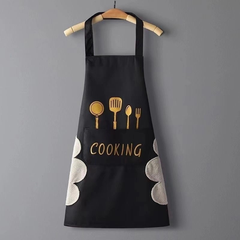 Classic Solid Color Polyester Apron for Everyday Use | Kitchen Accessories