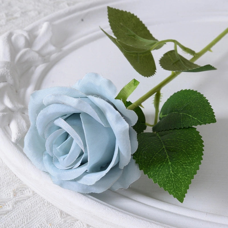 Artificial Rose Single Stem Flannel Flower for Home Wedding Valentine's Day Decoration|Home Decor & Wedding Accessories