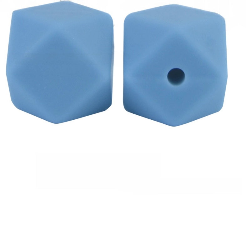 17mm Silicone Octagonal Beads for Pacifier Chains DIY Accessories | Baby & Mom Essentials