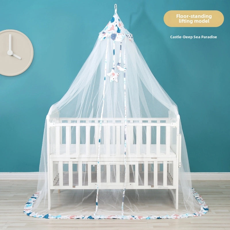 儿童床防蚊蚊帐带支架 新款宝宝婴儿防蚊罩通用夹扣设计 | 家居生活用品