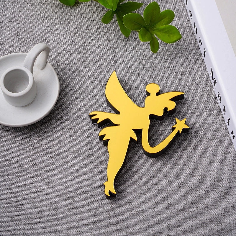 Golden Acrylic Mirror Letters Wall Decal EVA Foam Art Creative Home Decor | Home Decor & Wall Stickers