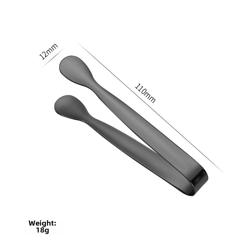 304 Stainless Steel Mini Ice Tongs Rose Pattern Wine Sugar Clip Durable Bar Accessories|Kitchen & Bar Tools