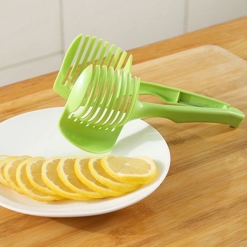 Simple Solid Color Plastic Fruit Cutter 1 Pc | Kitchen Gadgets