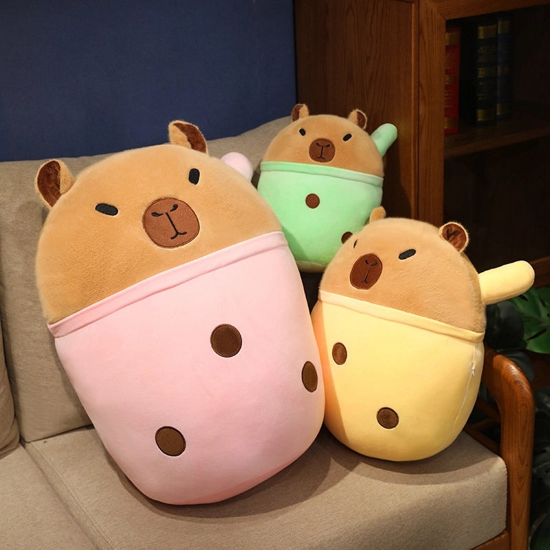 Milk Tea Capybara Plush Doll Soft Rag Doll Kids Birthday Gift|Toys & Games Plush Toys
